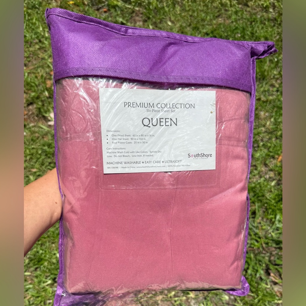 SouthShore Premium Collection Queen Bedding Set - Pink